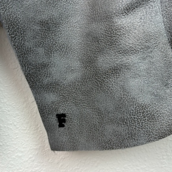 NWT French Connection reversible gray Rhonda faux fur shearling pockets - Picture 4 of 9